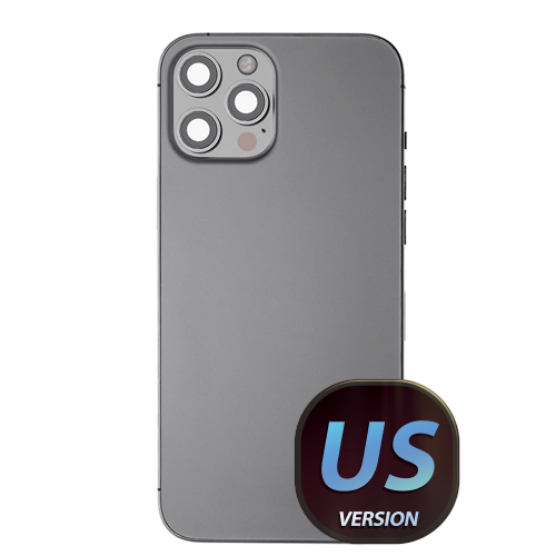 Back Housing Without Small Parts Compatible for iPhone 12 Pro Max (US Version) (Premium) - Black